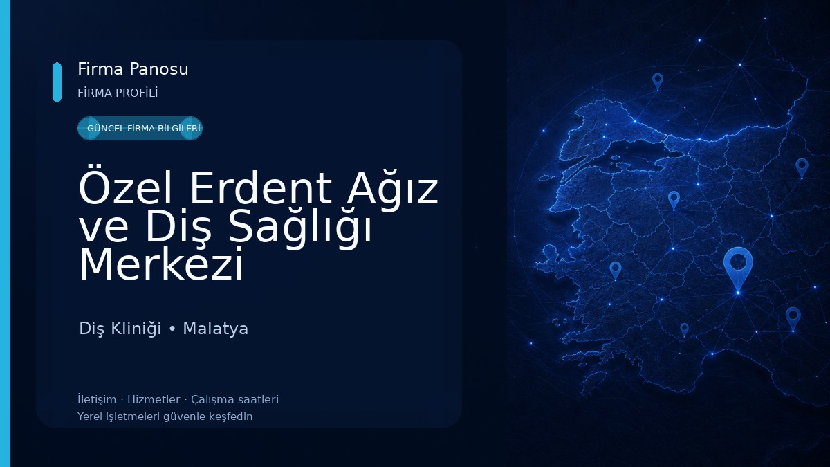 Özel Erdent Ağız ve Diş Sağlığı Merkezi Diş Kliniği