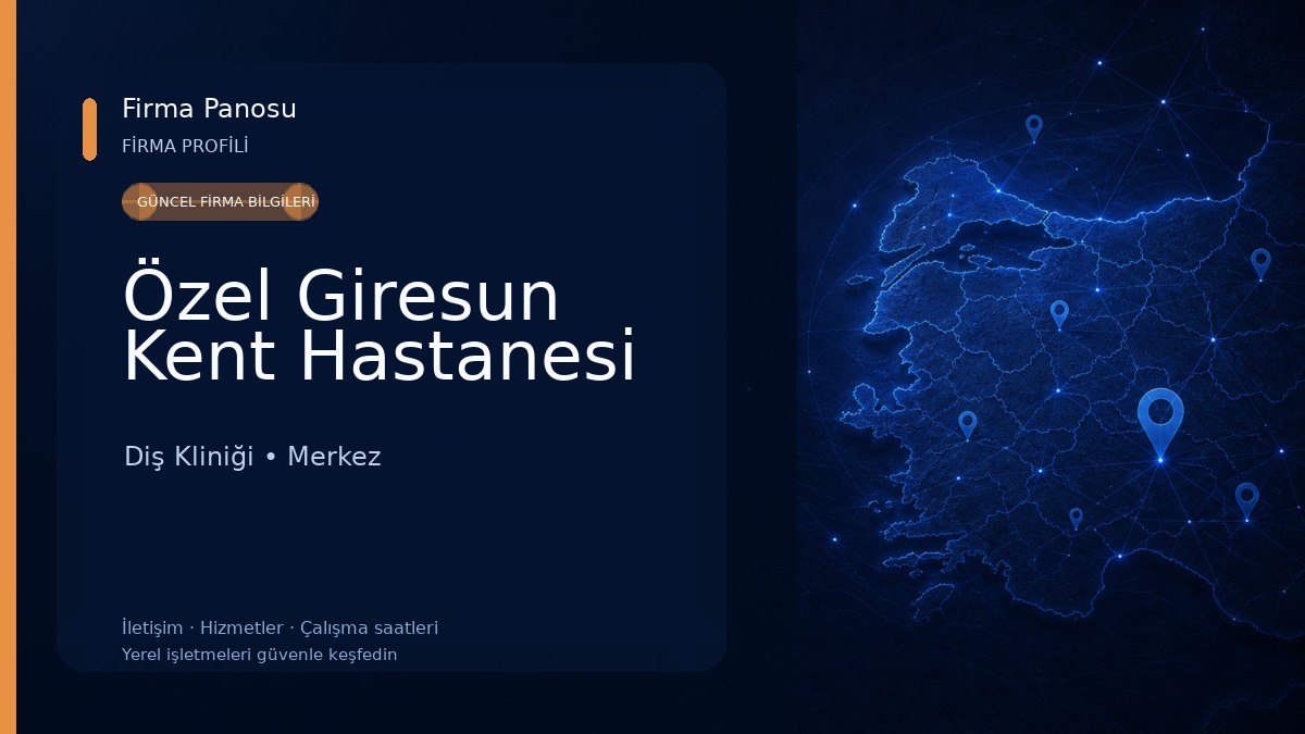 Özel Giresun Kent Hastanesi Diş Kliniği