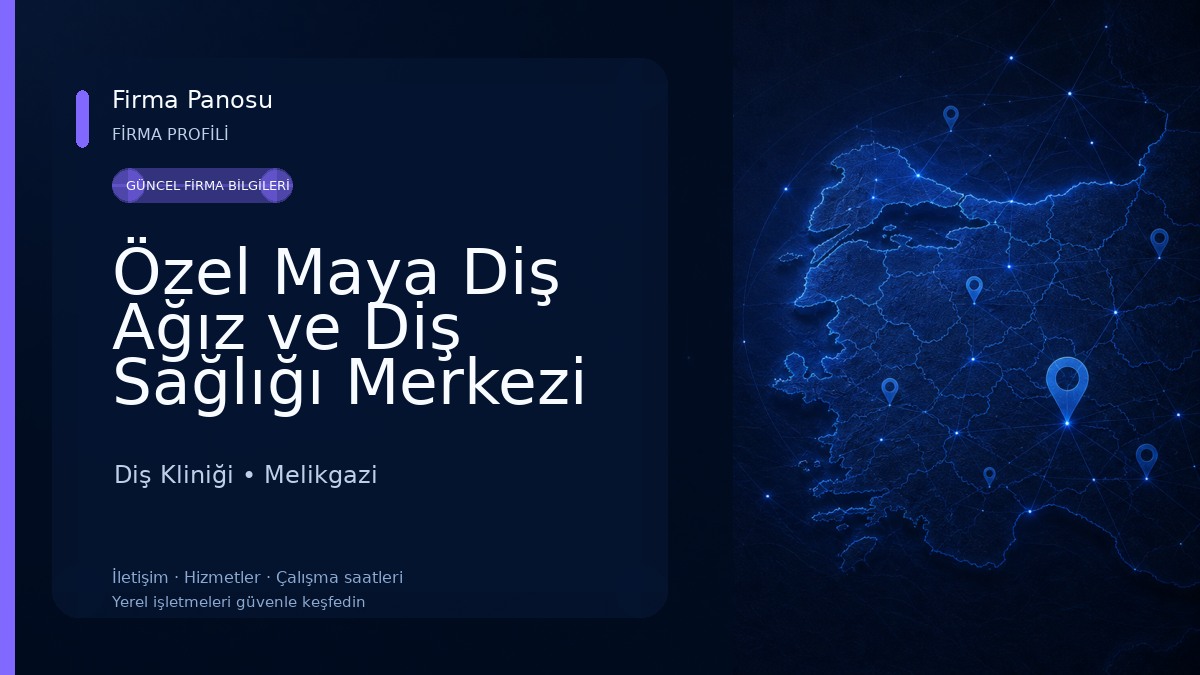 Özel Maya Diş Ağız ve Diş Sağlığı Merkezi Diş Kliniği
