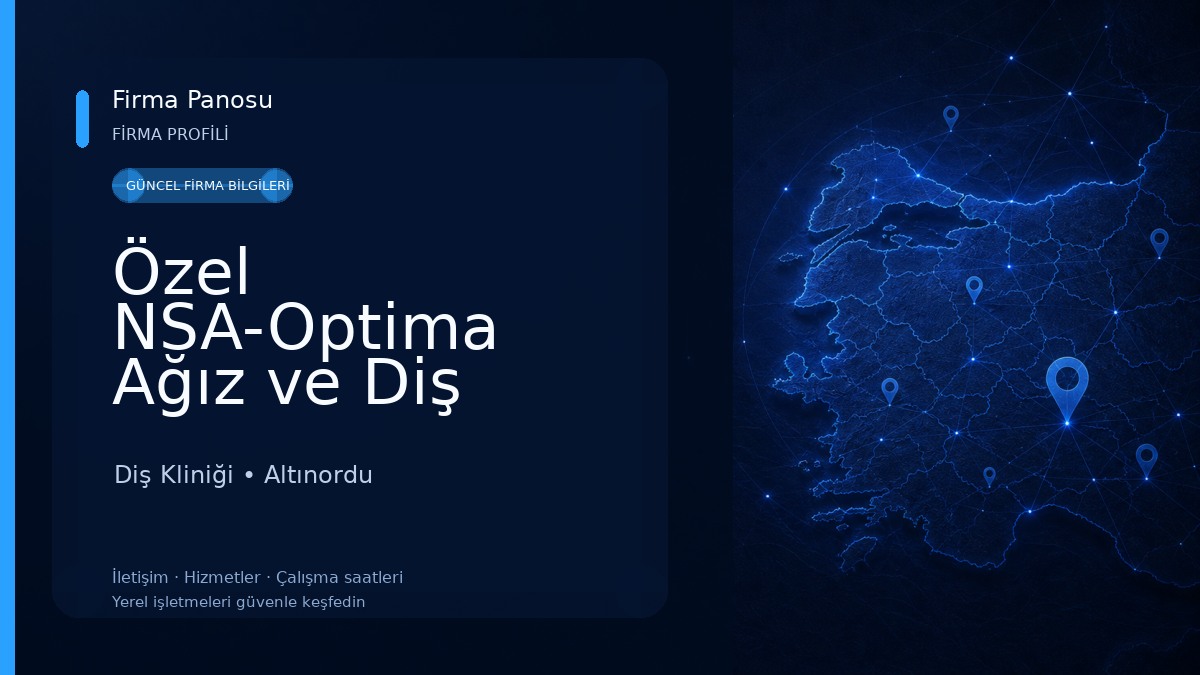 Özel NSA-Optima Ağız ve Diş Sağlığı Polikliniği Diş Kliniği