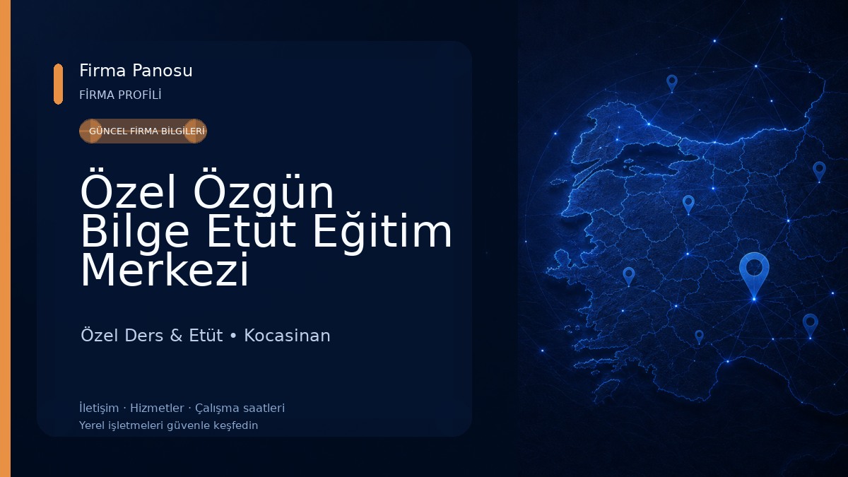 Özel Özgün Bilge Etüt Eğitim Merkezi Özel Ders & Etüt