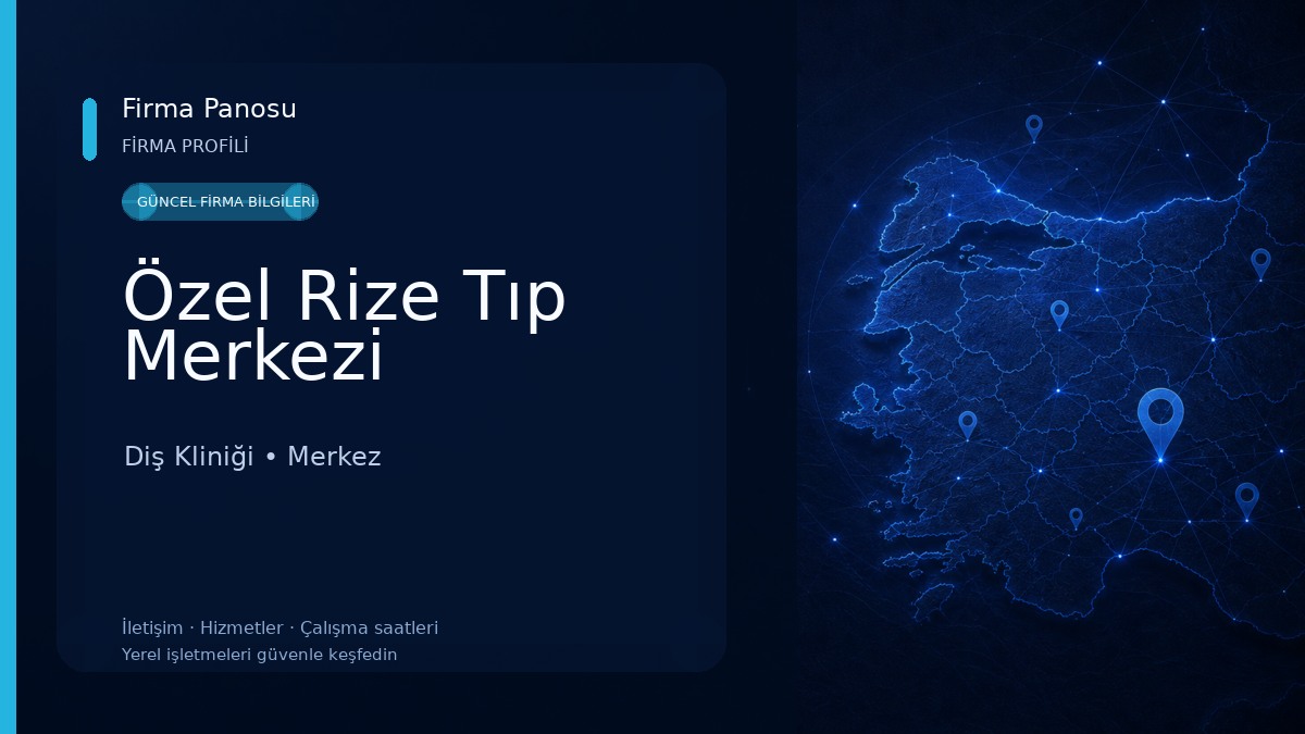 Özel Rize Tıp Merkezi Diş Kliniği