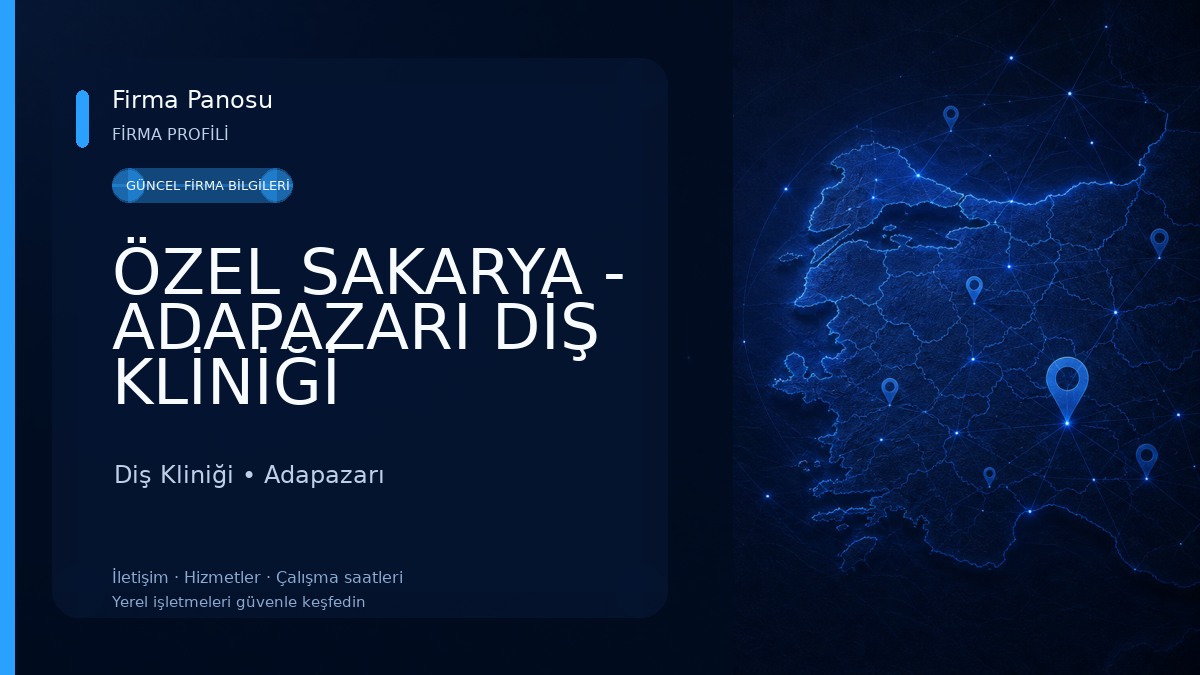 ÖZEL SAKARYA - ADAPAZARI DİŞ KLİNİĞİ Diş Kliniği