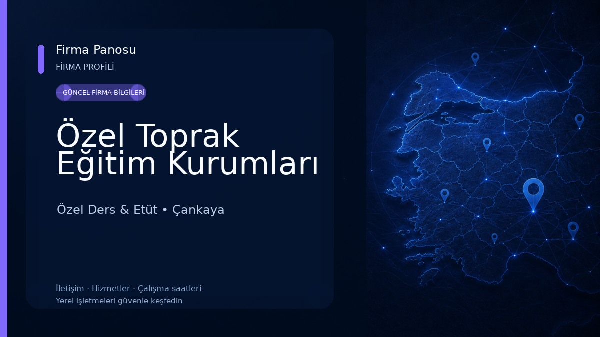 Özel Toprak Eğitim Kurumları Özel Ders & Etüt