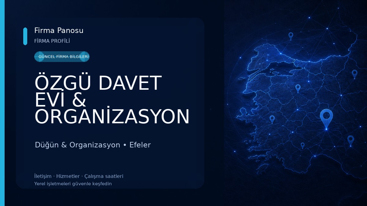 ÖZGÜ DAVET EVİ & ORGANİZASYON Düğün & Organizasyon