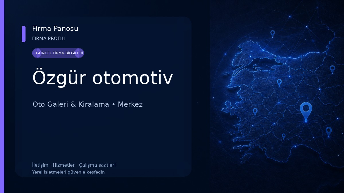 Özgür otomotiv Oto Galeri & Kiralama