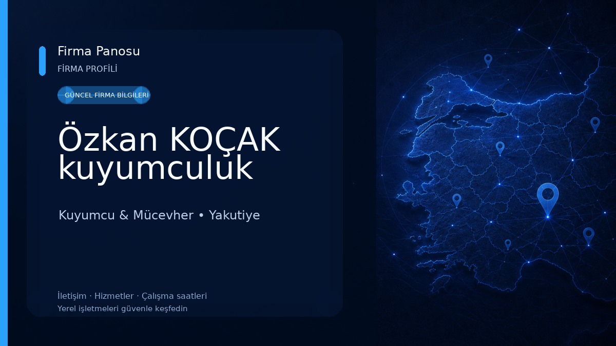 Özkan KOÇAK kuyumculuk Kuyumcu & Mücevher