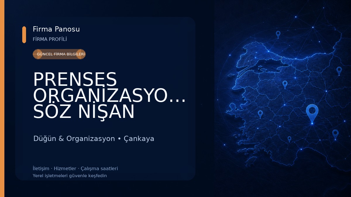 PRENSES ORGANİZASYON- SÖZ NİŞAN DÜĞÜN DOĞUM GÜNÜ ORGANİZASYONU Düğün & Organizasyon