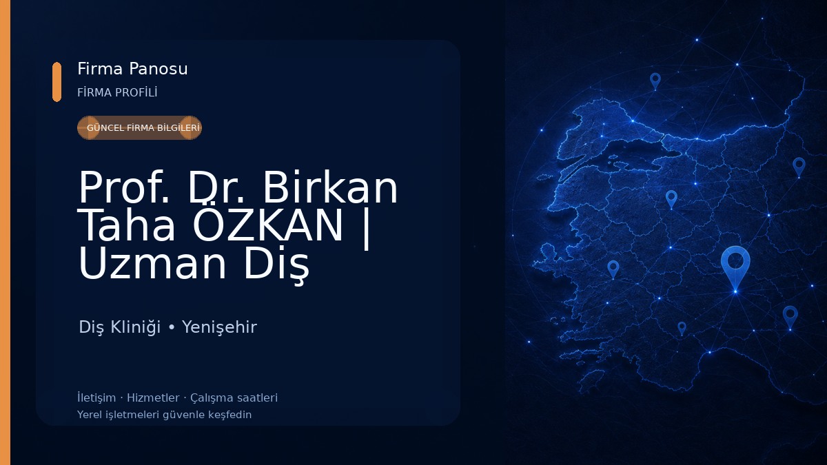 Prof. Dr. Birkan Taha ÖZKAN | Uzman Diş Hekimi, Ağız Diş ve Çene Cerrahisi Diş Kliniği