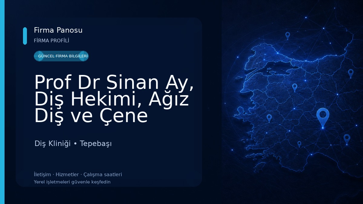 Prof Dr Sinan Ay, Diş Hekimi, Ağız Diş ve Çene Cerrahisi Uzmanı Diş Kliniği