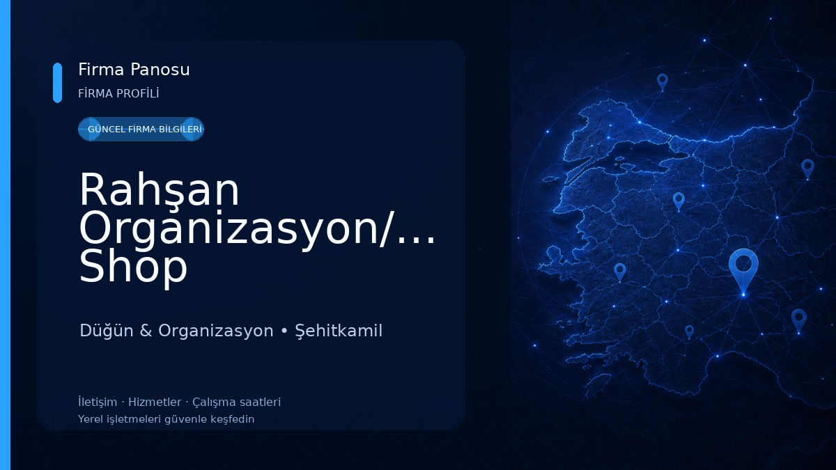 Rahşan Organizasyon/Party Shop 