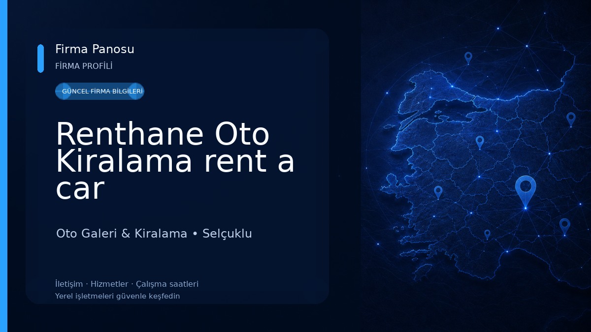 Renthane Oto Kiralama rent a car Oto Galeri & Kiralama