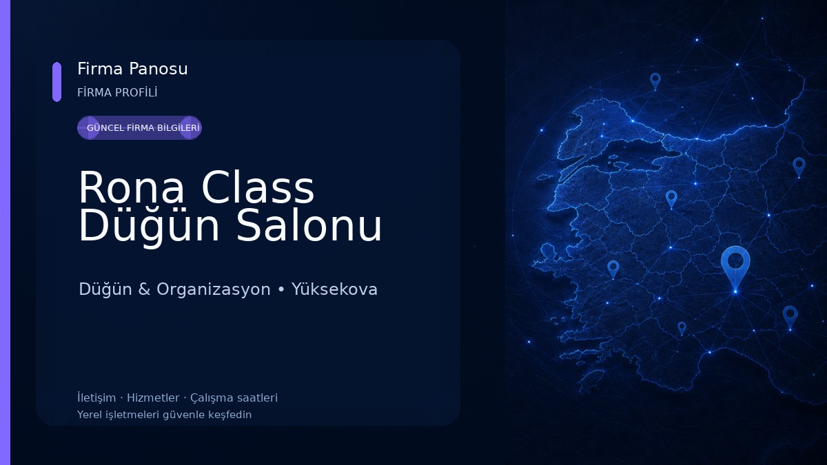 Rona Class Düğün Salonu Düğün & Organizasyon