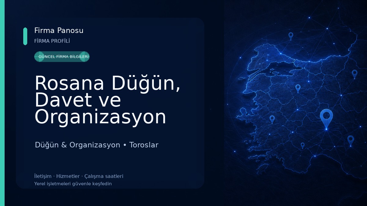 Rosana Düğün, Davet ve Organizasyon Salonu 