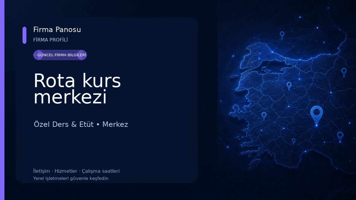 Rota kurs merkezi Özel Ders & Etüt