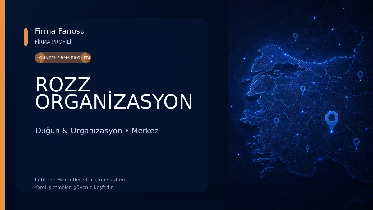ROZZ ORGANİZASYON Düğün & Organizasyon