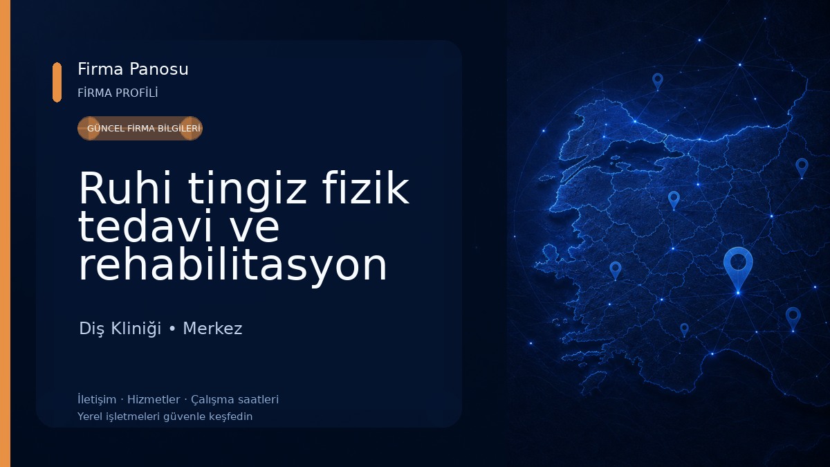 Ruhi tingiz fizik tedavi ve rehabilitasyon merkezi ve ağız ve diş sağlığı hastanesi Diş Kliniği