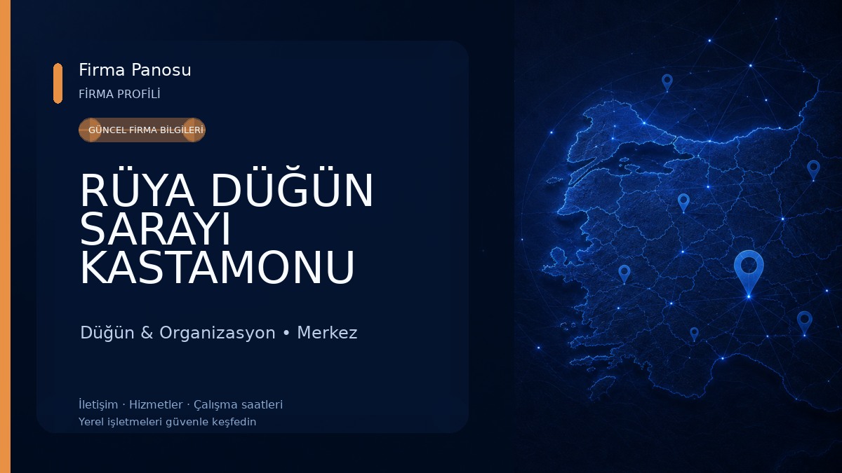 RÜYA DÜĞÜN SARAYI KASTAMONU Düğün & Organizasyon