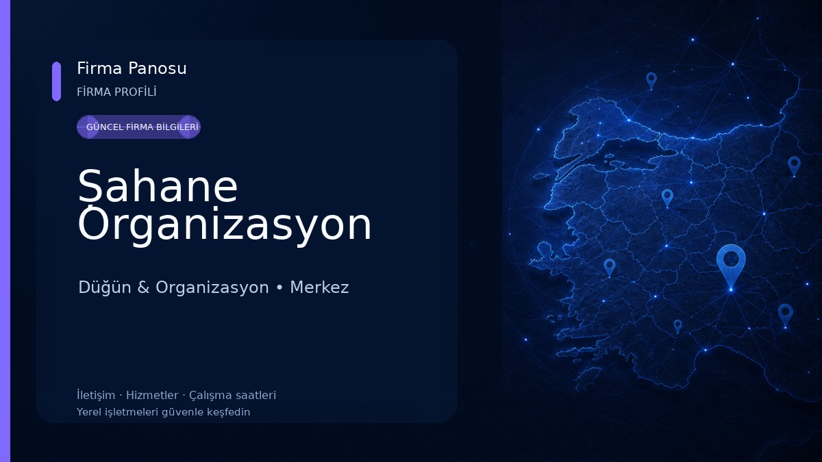 Șahane Organizasyon Düğün & Organizasyon