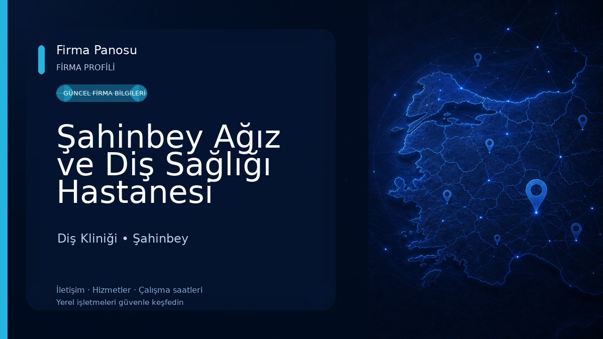 Şahinbey Ağız ve Diş Sağlığı Hastanesi Diş Kliniği