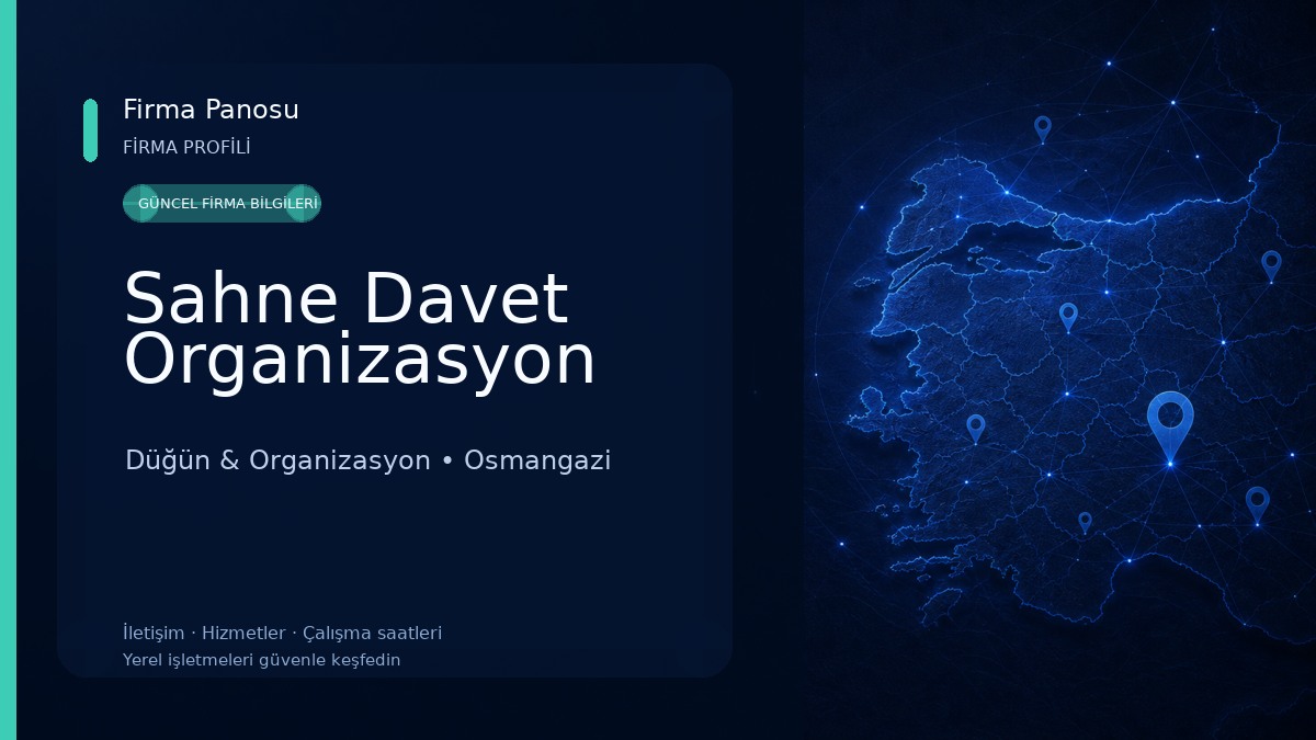 Sahne Davet Organizasyon Düğün & Organizasyon