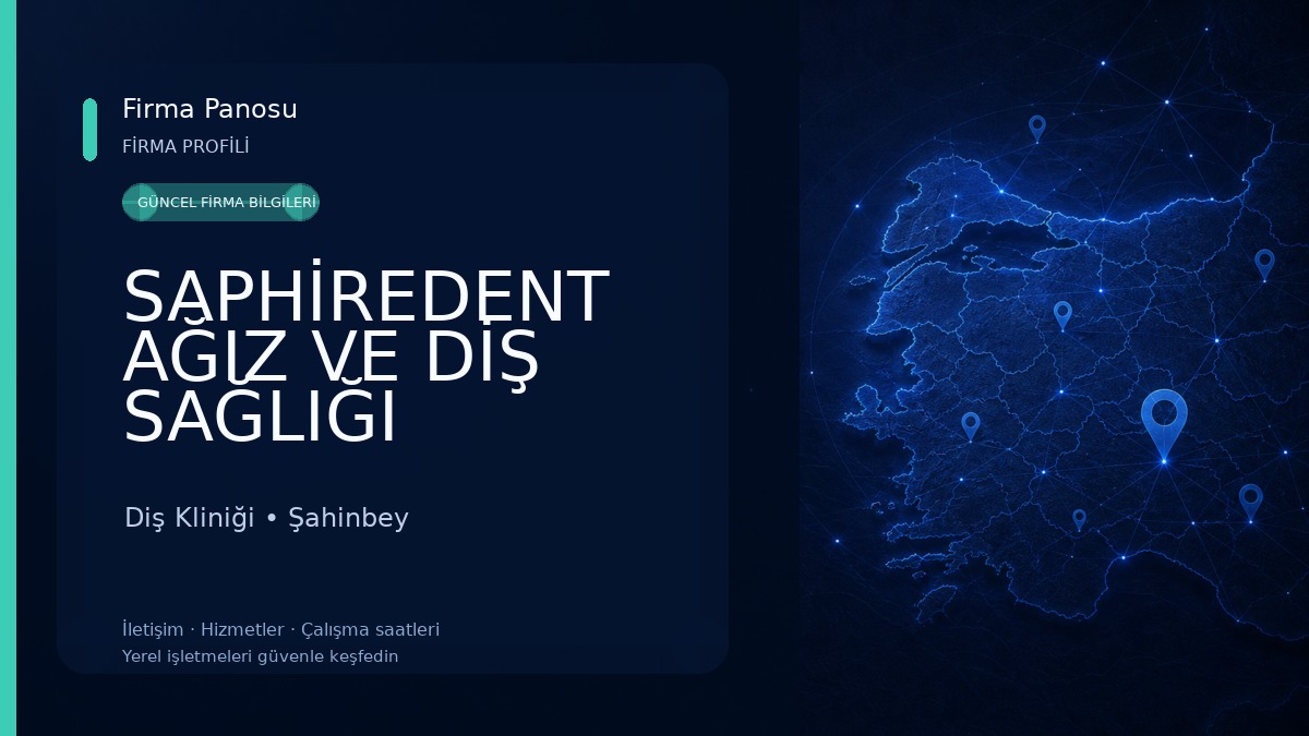 SAPHİREDENT AĞIZ VE DİŞ SAĞLIĞI POLİKLİNİĞİ Diş Kliniği