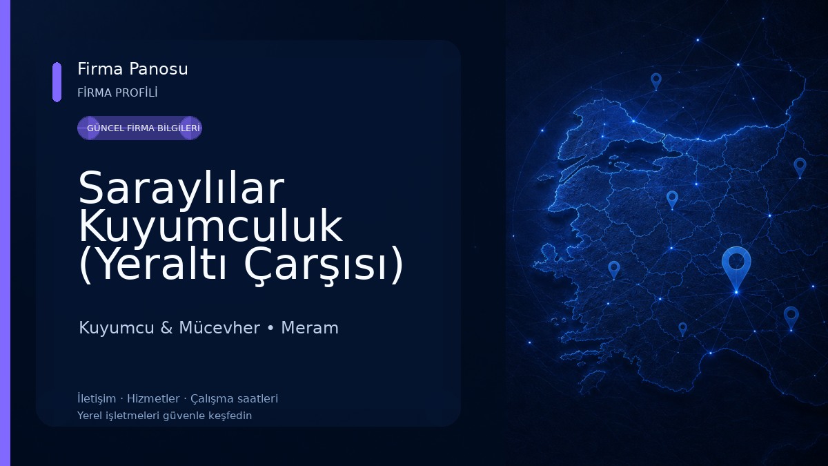 Saraylılar Kuyumculuk (Yeraltı Çarşısı)