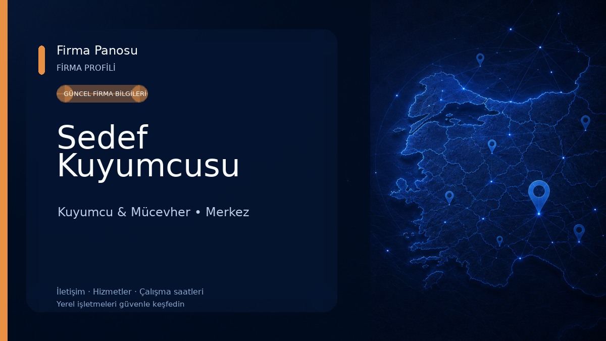 Sedef Kuyumcusu Kuyumcu & Mücevher