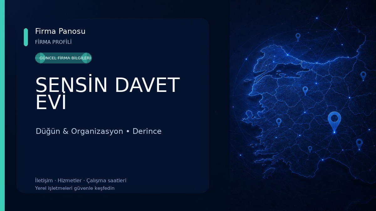 SENSİN DAVET EVİ Düğün & Organizasyon