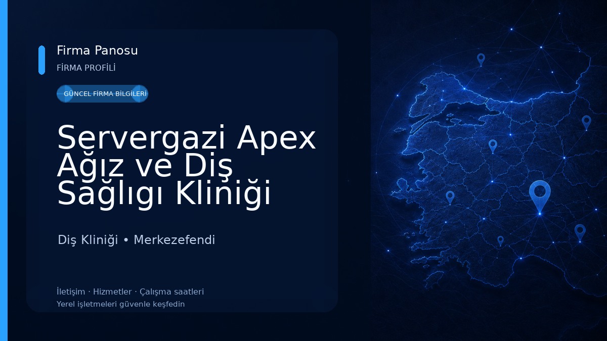 Servergazi Apex Ağız ve Diş Sağlıgı Kliniği Diş Kliniği