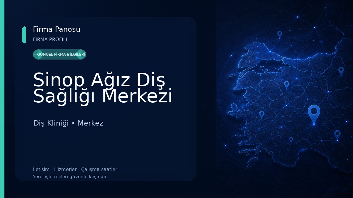 Sinop Ağız Diş Sağlığı Merkezi Diş Kliniği