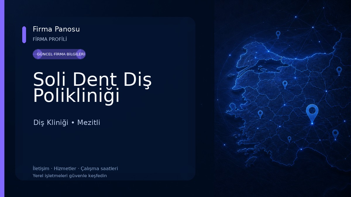 Soli Dent Diş Polikliniği Diş Kliniği