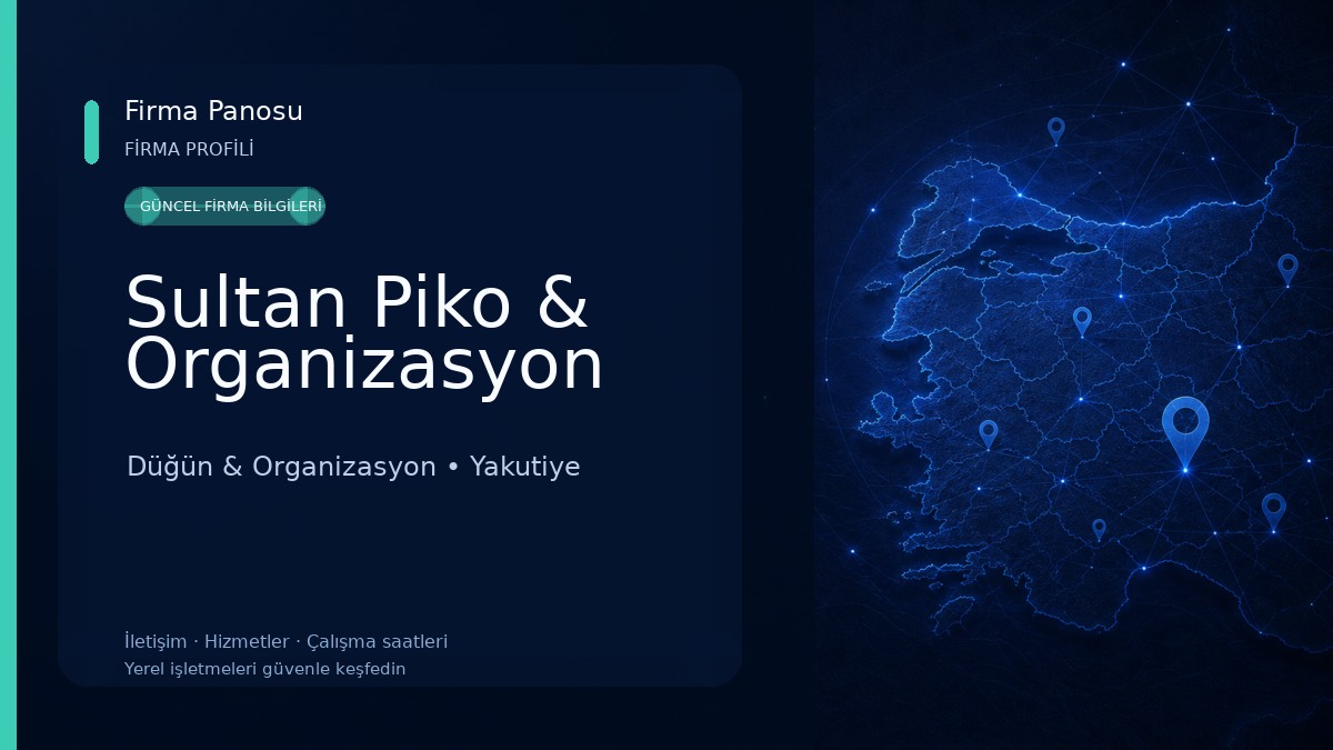 Sultan Piko & Organizasyon Düğün & Organizasyon