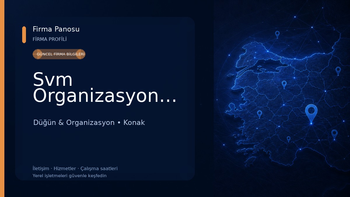 Svm Organizasyon&Catering Düğün & Organizasyon
