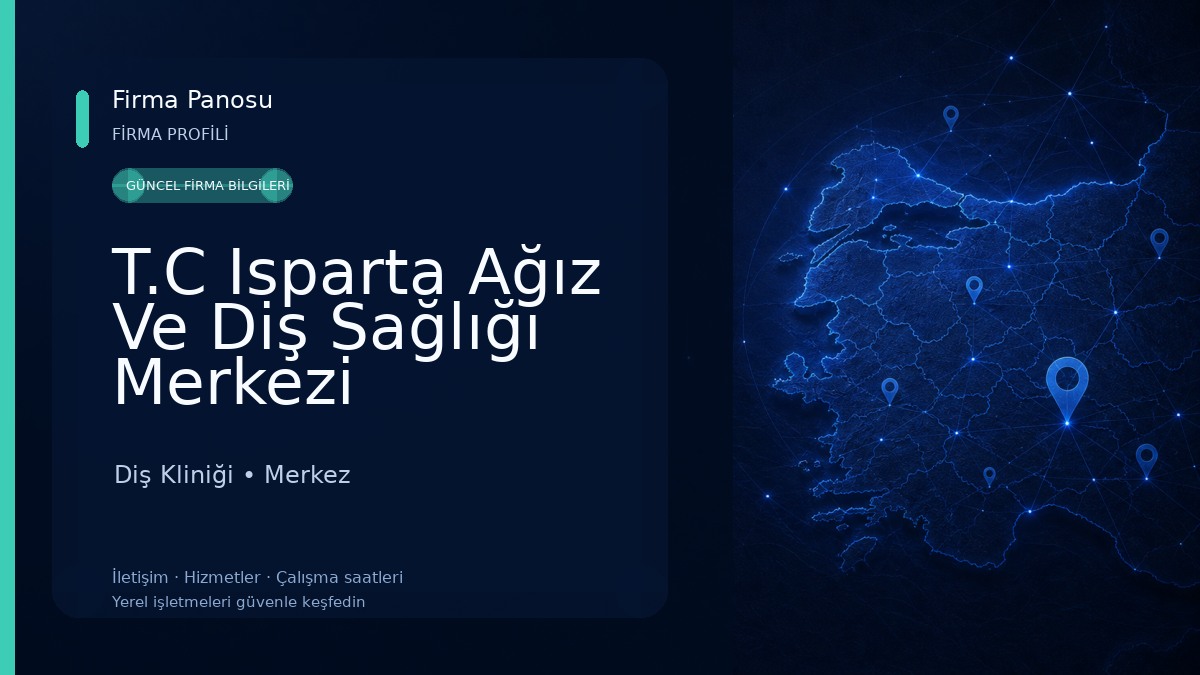 T.C Isparta Ağız Ve Diş Sağlığı Merkezi Diş Kliniği
