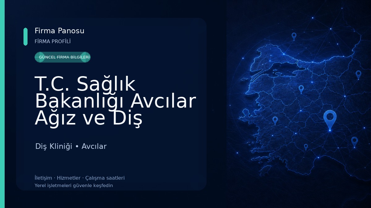 T.C. Sağlık Bakanlığı Avcılar Ağız ve Diş Sağlığı Merkezi Diş Kliniği