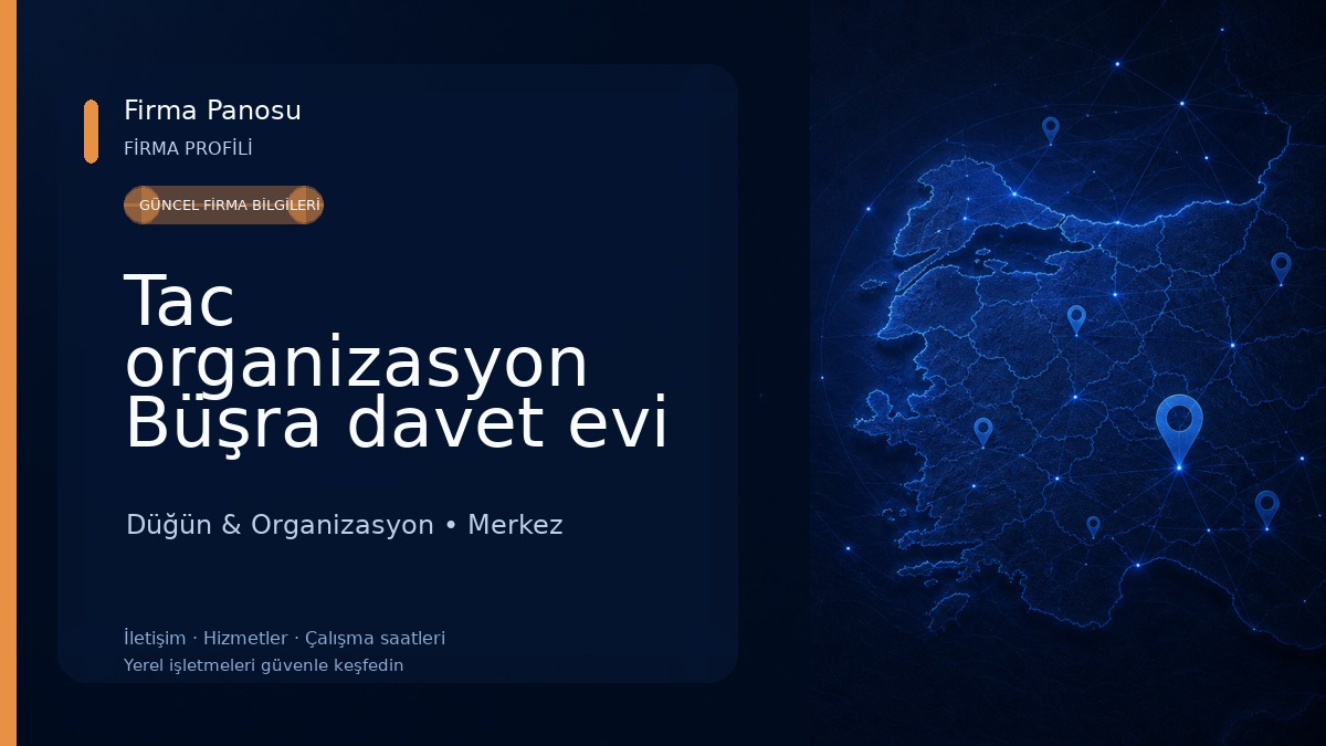 Tac organizasyon Büşra davet evi Düğün & Organizasyon
