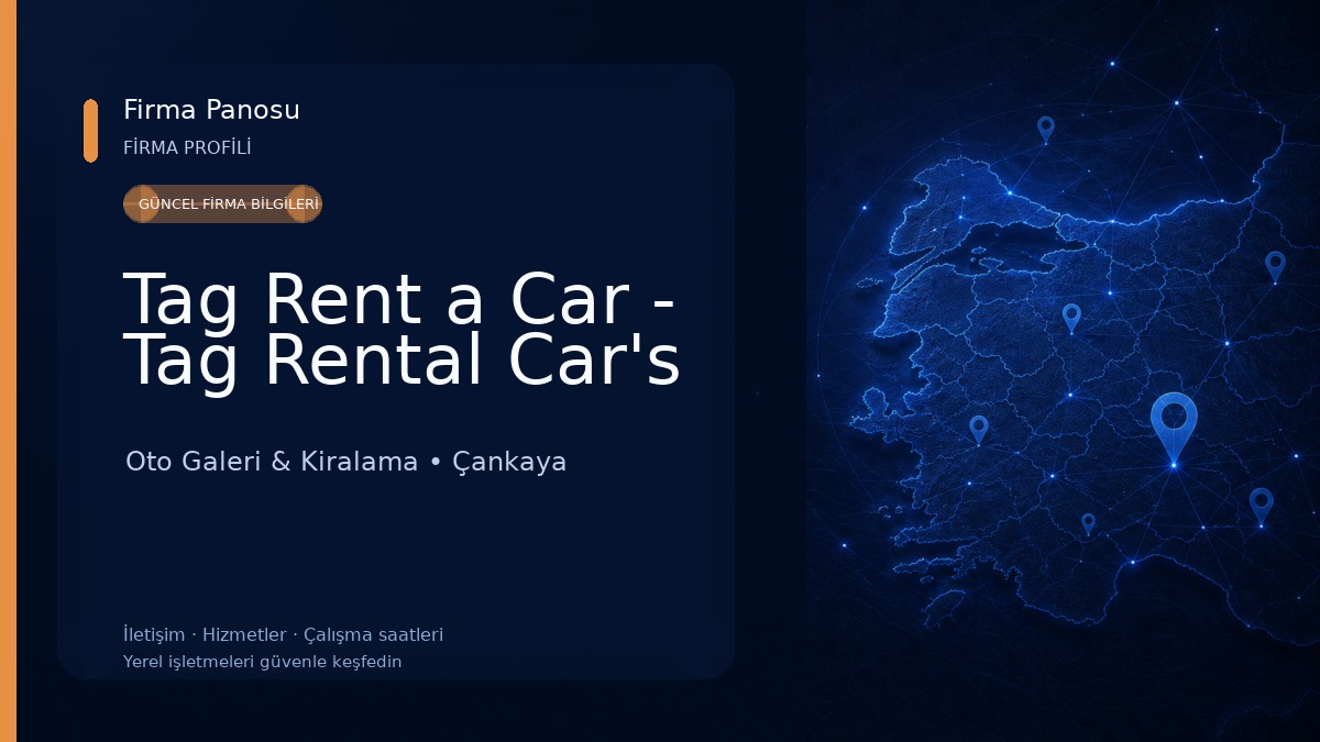Tag Rent a Car - Tag Rental Car's Oto Galeri & Kiralama