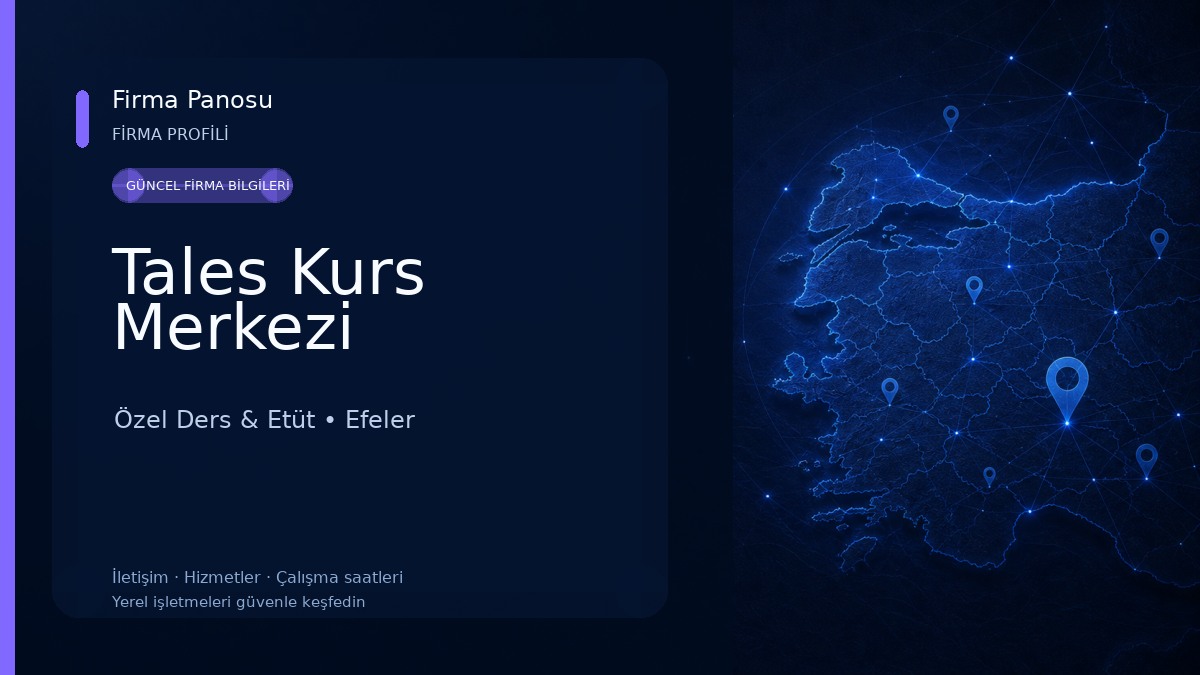Tales Kurs Merkezi Özel Ders & Etüt