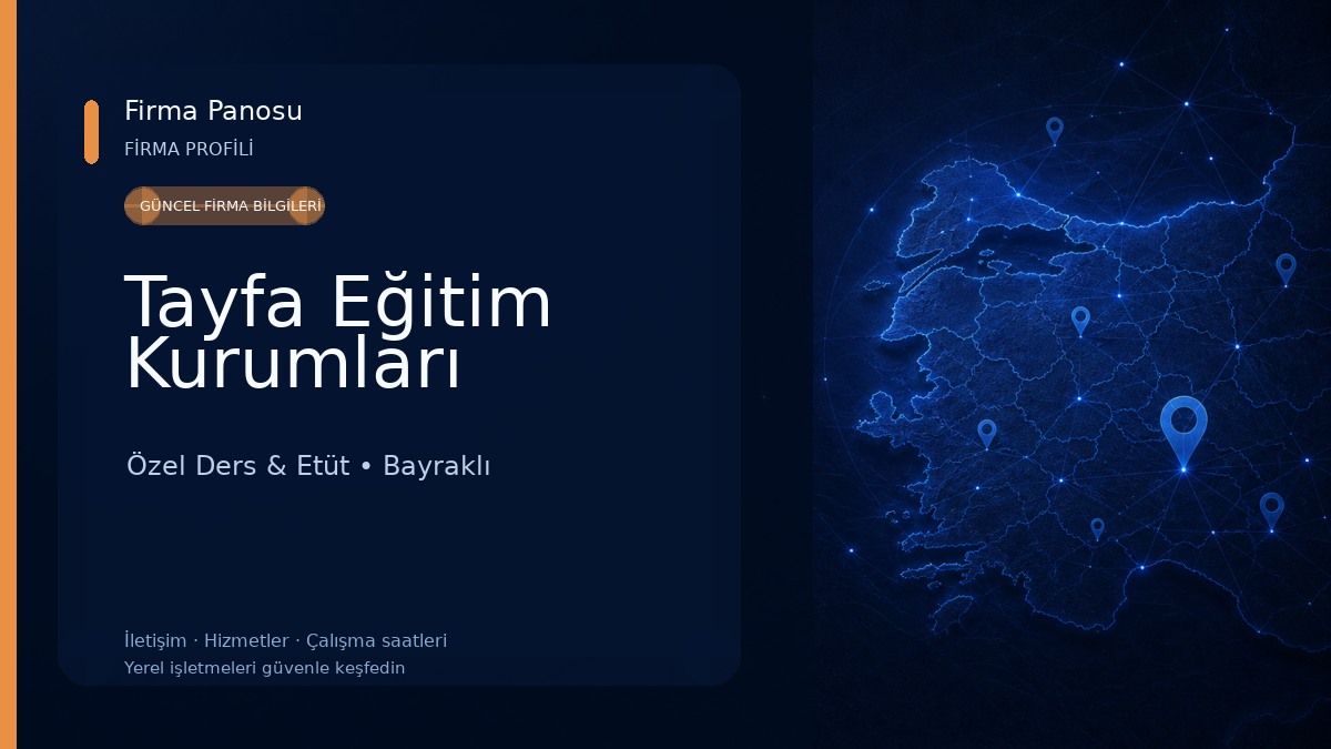 Tayfa Eğitim Kurumları Özel Ders & Etüt