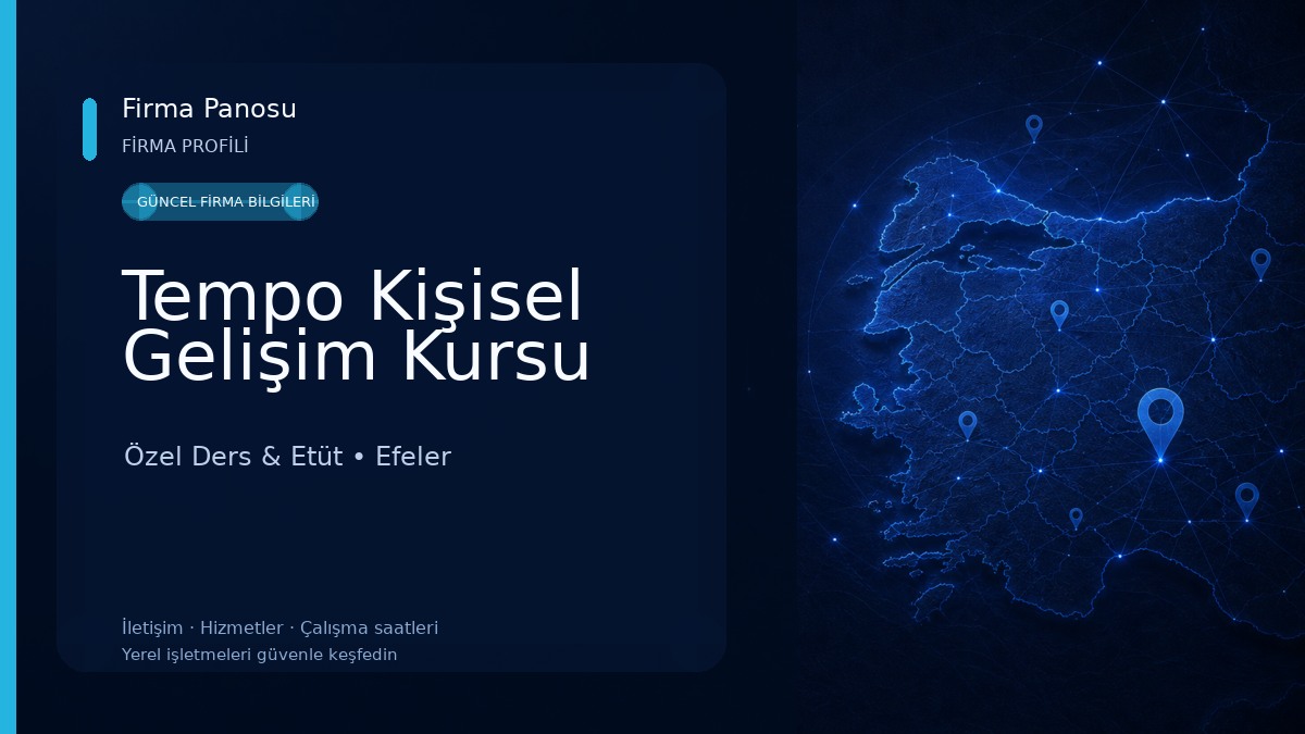 Tempo Kişisel Gelişim Kursu Özel Ders & Etüt