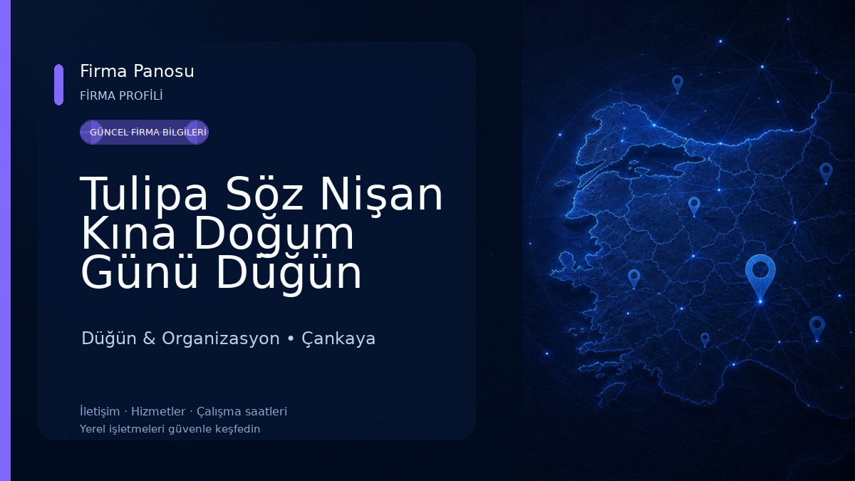 Tulipa Söz Nişan Kına Doğum Günü Düğün Organizasyon Düğün & Organizasyon