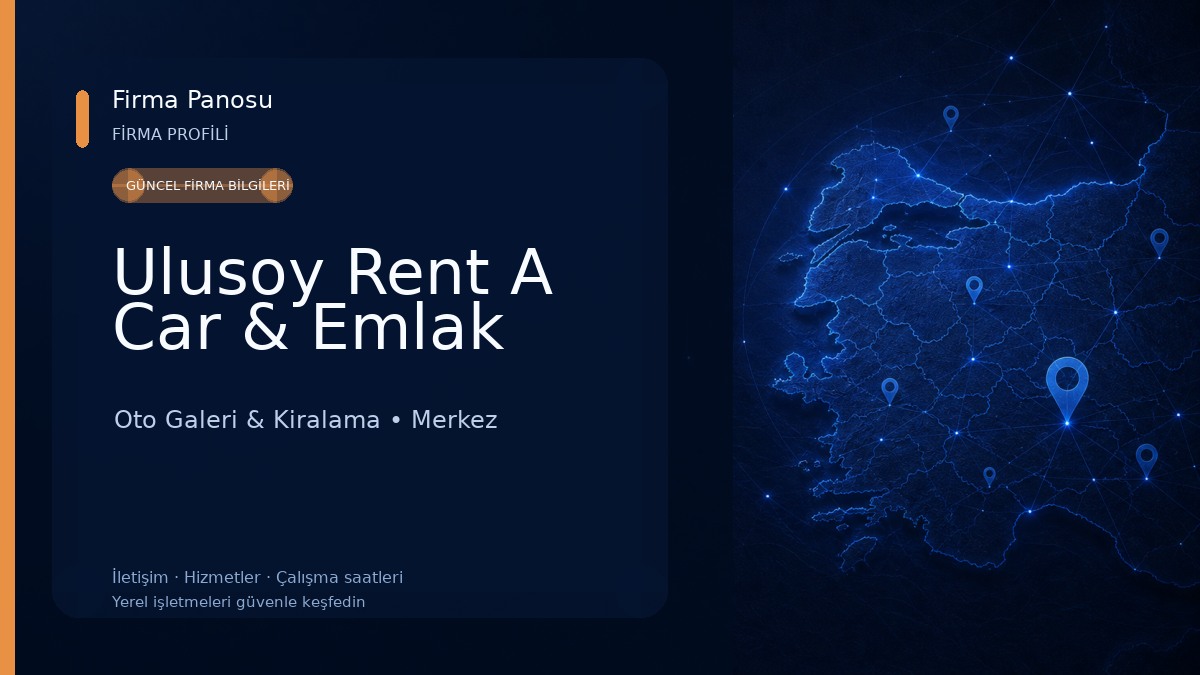 Ulusoy Rent A Car & Emlak Oto Galeri & Kiralama