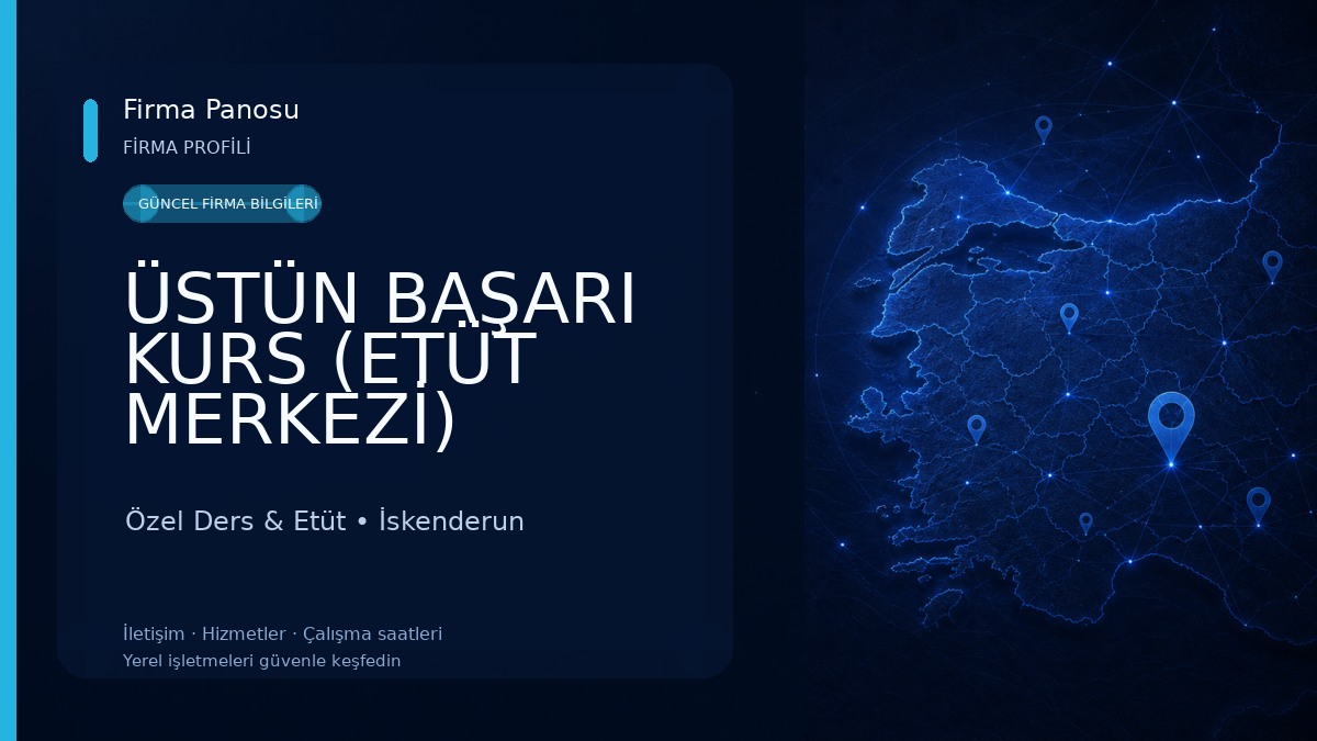 ÜSTÜN BAŞARI KURS (ETÜT MERKEZİ) Özel Ders & Etüt