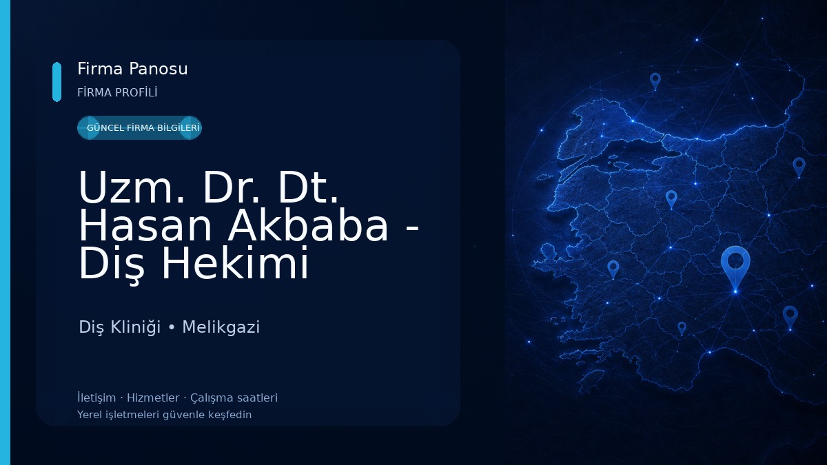 Uzm. Dr. Dt. Hasan Akbaba - Diş Hekimi Diş Kliniği