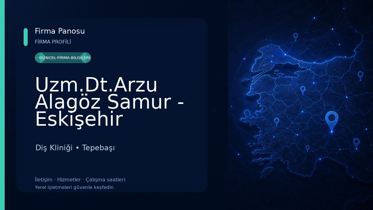 Uzm.Dt.Arzu Alagöz Samur - Eskişehir Ortodonti Uzmanı Diş Kliniği