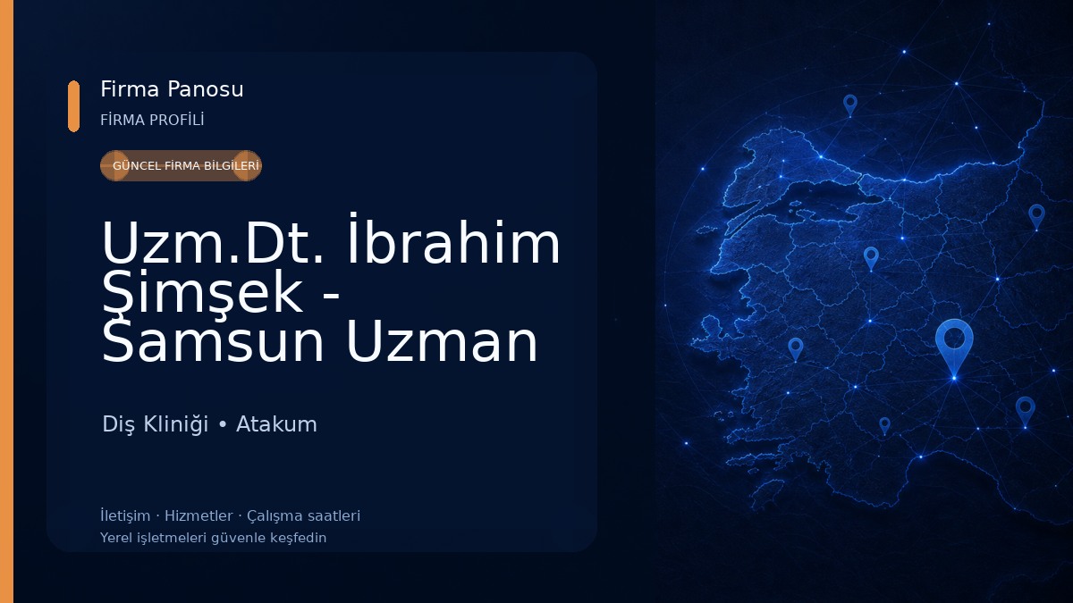 Uzm.Dt. İbrahim Şimşek - Samsun Uzman Diş Hekimi, Samsun Pedodonti, Samsun Çocuk Diş Doktoru, Samsun Çocuk Diş Hekimi Diş Kliniği