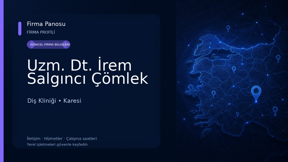 Uzm. Dt. İrem Salgıncı Çömlek Diş Kliniği