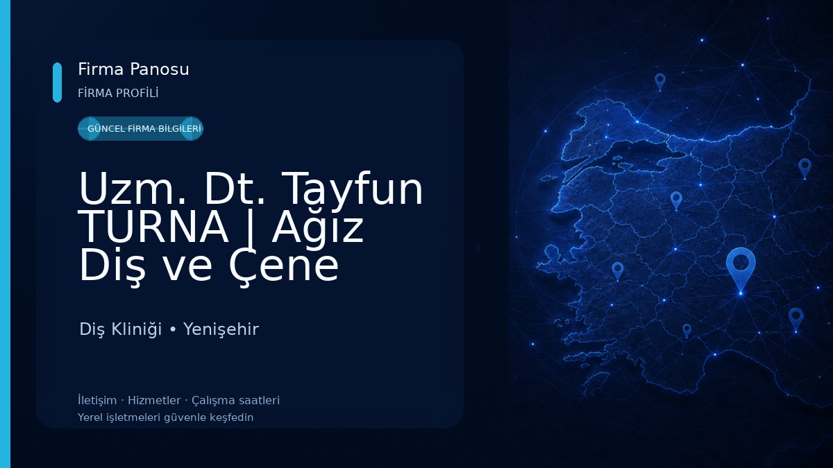 Uzm. Dt. Tayfun TURNA | Ağız Diş ve Çene Cerrahisi Uzmanı Diş Kliniği