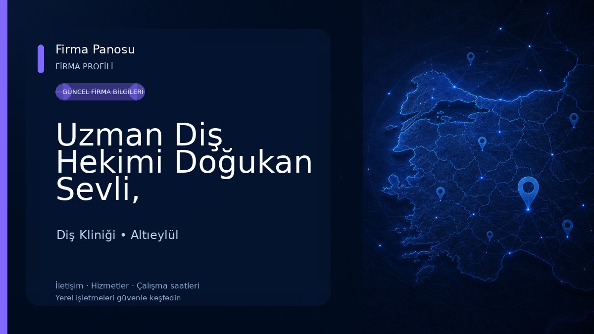 Uzman Diş Hekimi Doğukan Sevli, Periodontoloji, İmplant Diş Kliniği